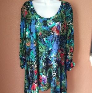 Womens philosophy xxl blouse amazon rainforest